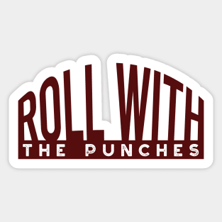 Funny Boxing Roll With the Punches Sticker